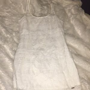 Hollister white lace body-con dress